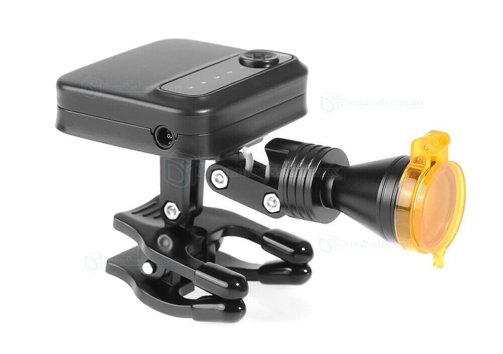 L&aacute;mpara frontal LED dental inal&aacute;mbrica de 5W con filtro y 2 bater&iacute;as